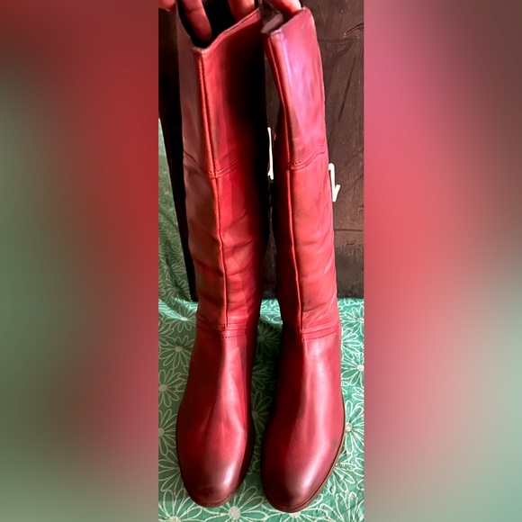 Luichiny’s finest Oxblood waxy buffed leather boots NWT - Picture 1 of 8
